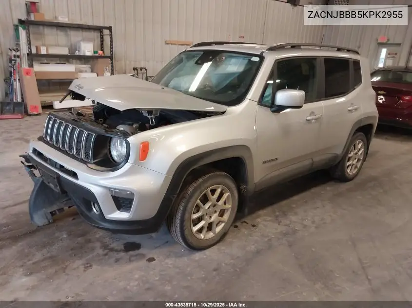 ZACNJBBB5KPK72955 2019 Jeep Renegade Latitude 4X4