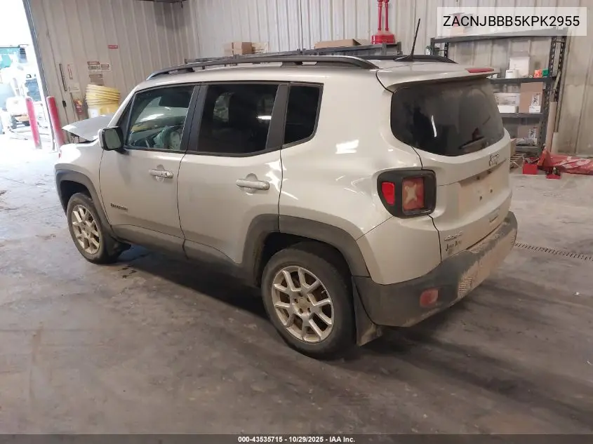 ZACNJBBB5KPK72955 2019 Jeep Renegade Latitude 4X4