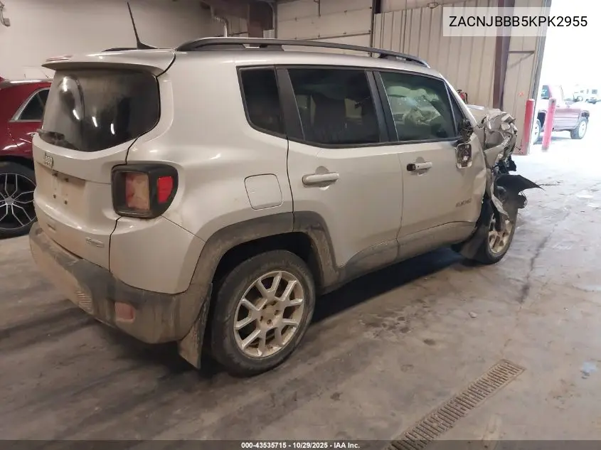 ZACNJBBB5KPK72955 2019 Jeep Renegade Latitude 4X4