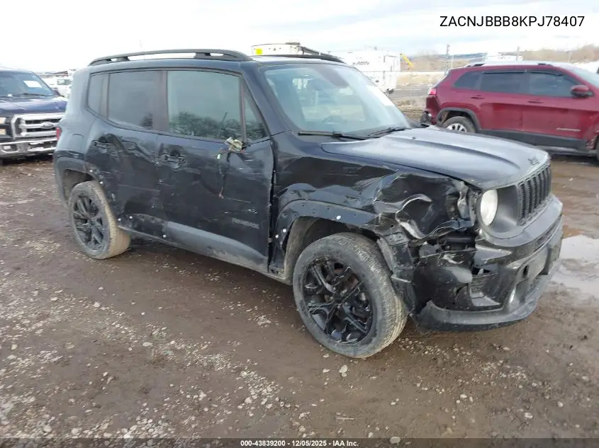 ZACNJBBB8KPJ78407 2019 Jeep Renegade Altitude 4X4