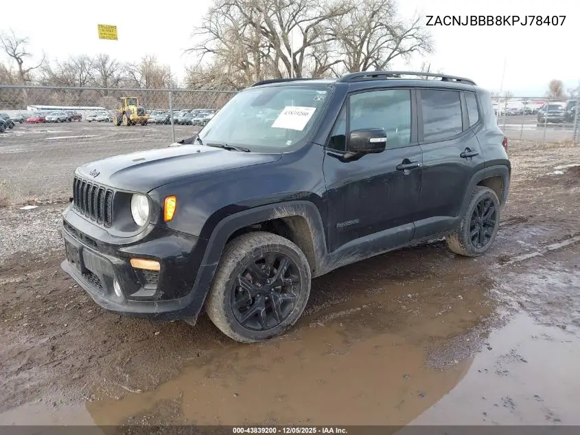 ZACNJBBB8KPJ78407 2019 Jeep Renegade Altitude 4X4