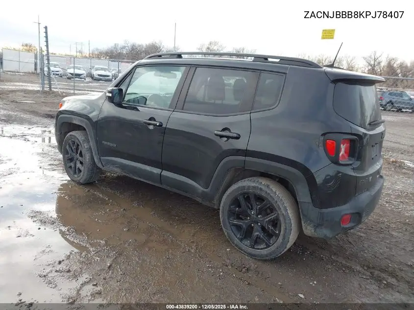 ZACNJBBB8KPJ78407 2019 Jeep Renegade Altitude 4X4