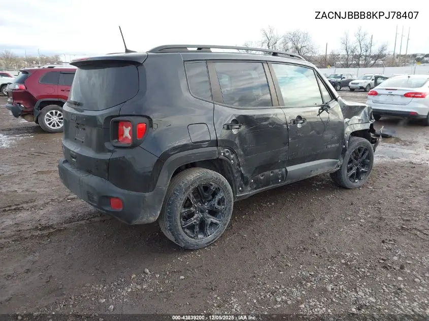 ZACNJBBB8KPJ78407 2019 Jeep Renegade Altitude 4X4