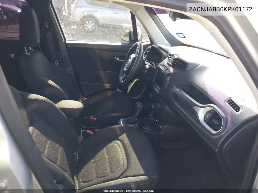 ZACNJABB0KPK01172 2019 Jeep Renegade Latitude Fwd