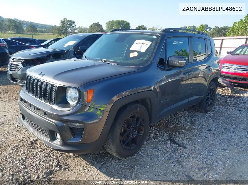 2020 Jeep Renegade Altitude Fwd VIN: ZACNJABB8LPL48602 Lot: 40383026