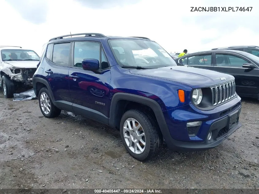 ZACNJBB1XLPL74647 2020 Jeep Renegade Latitude 4X4