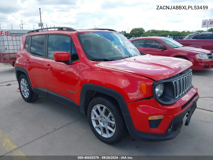 2020 Jeep Renegade Latitude Fwd VIN: ZACNJABBXLPL53459 Lot: 40430379