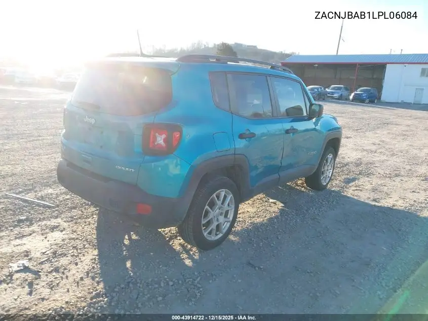 ZACNJBAB1LPL06084 2020 Jeep Renegade Sport 4X4