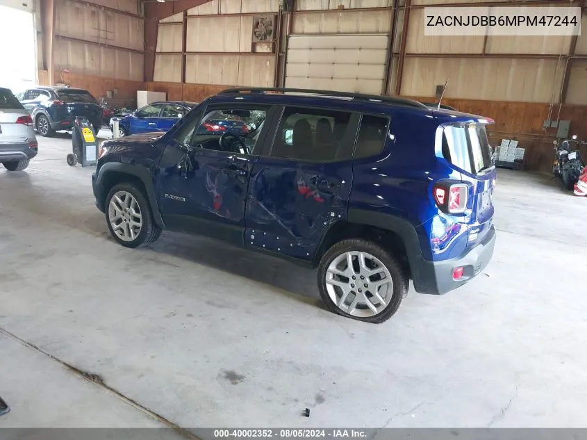 2021 Jeep Renegade Islander 4X4 VIN: ZACNJDBB6MPM47244 Lot: 40002352