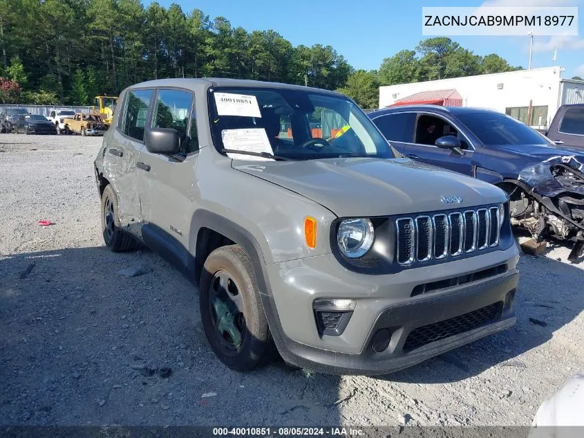 2021 Jeep Renegade Sport Fwd VIN: ZACNJCAB9MPM18977 Lot: 40010851