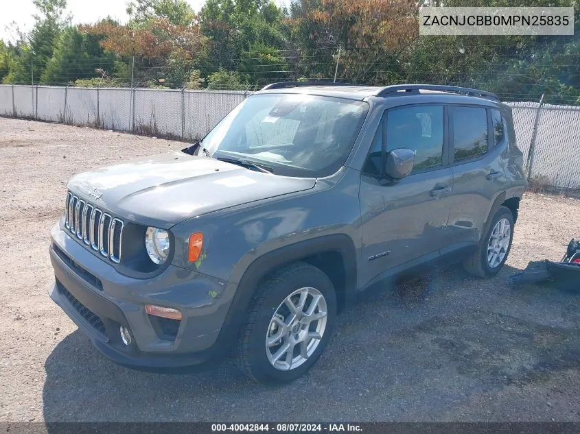 2021 Jeep Renegade Latitude Fwd VIN: ZACNJCBB0MPN25835 Lot: 40042844