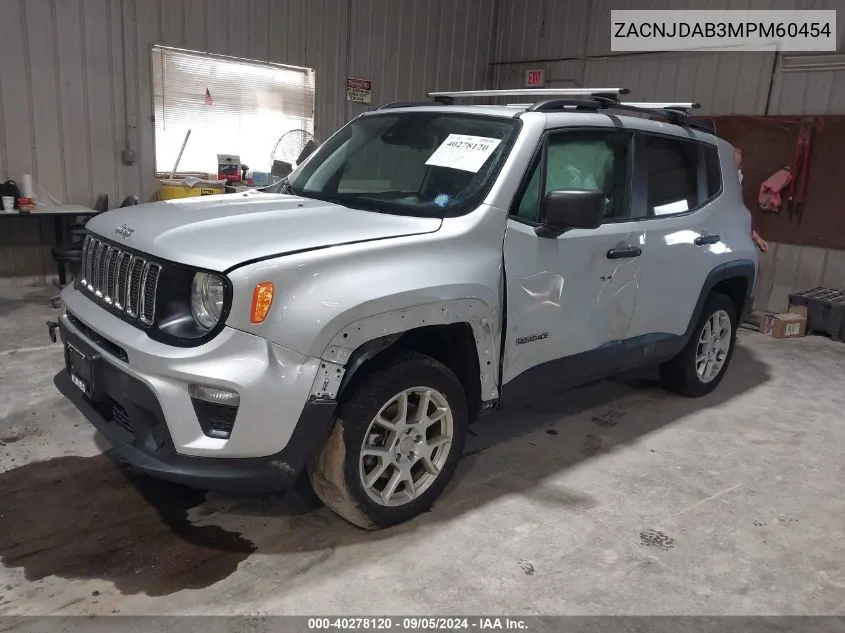 ZACNJDAB3MPM60454 2021 Jeep Renegade Sport 4X4