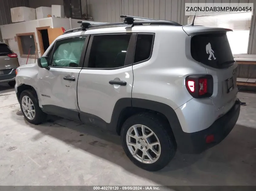 ZACNJDAB3MPM60454 2021 Jeep Renegade Sport 4X4