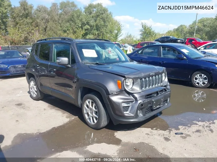 ZACNJDD15MPM46624 2021 Jeep Renegade Limited 4X4