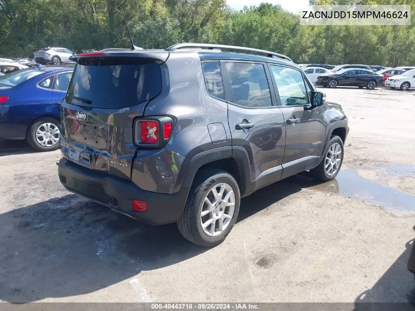 ZACNJDD15MPM46624 2021 Jeep Renegade Limited 4X4