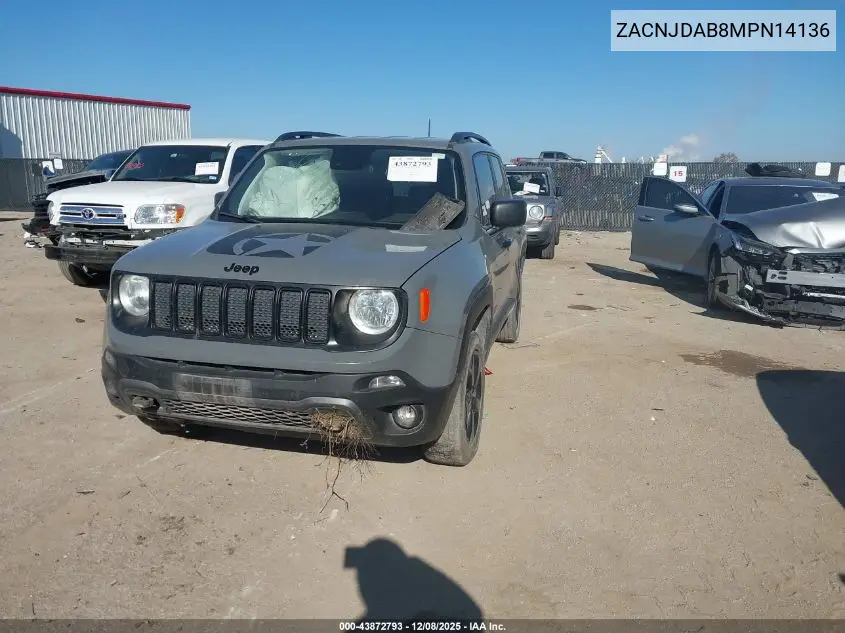 ZACNJDAB8MPN14136 2021 Jeep Renegade Freedom Edition 4X4