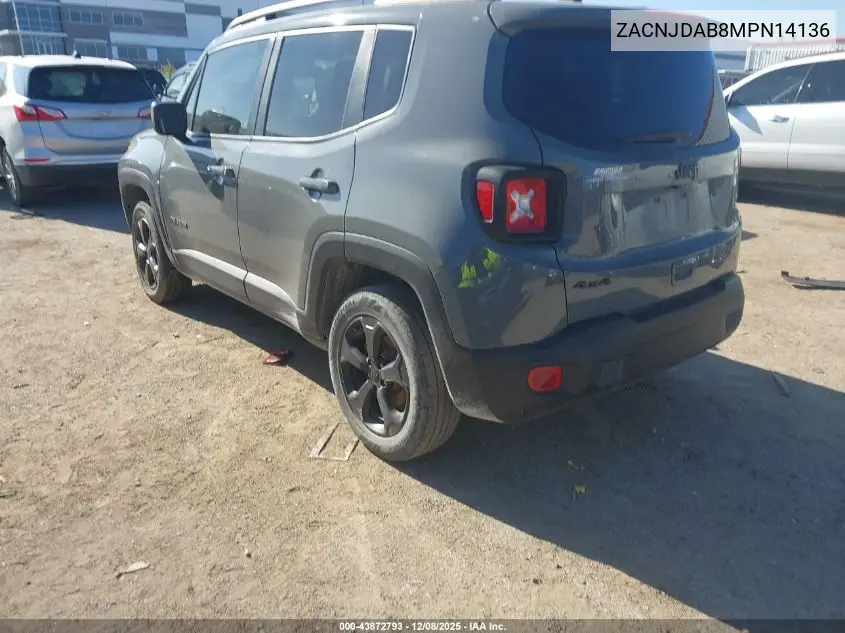 ZACNJDAB8MPN14136 2021 Jeep Renegade Freedom Edition 4X4