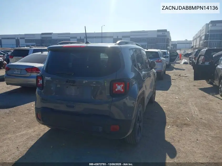 ZACNJDAB8MPN14136 2021 Jeep Renegade Freedom Edition 4X4