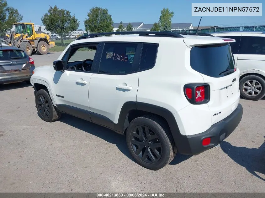 ZACNJDE11NPN57672 2022 Jeep Renegade Altitude