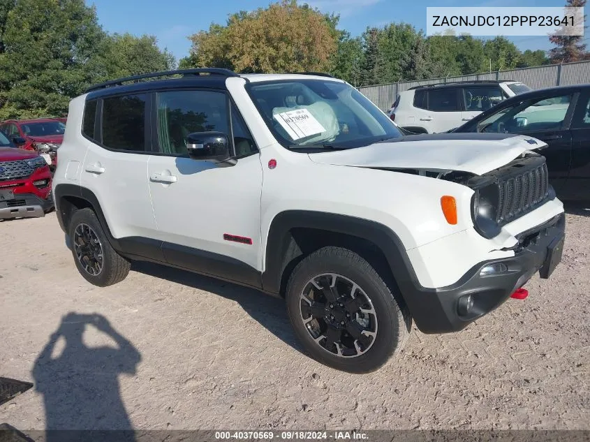 2023 Jeep Renegade Trailhawk 4X4 VIN: ZACNJDC12PPP23641 Lot: 40370569