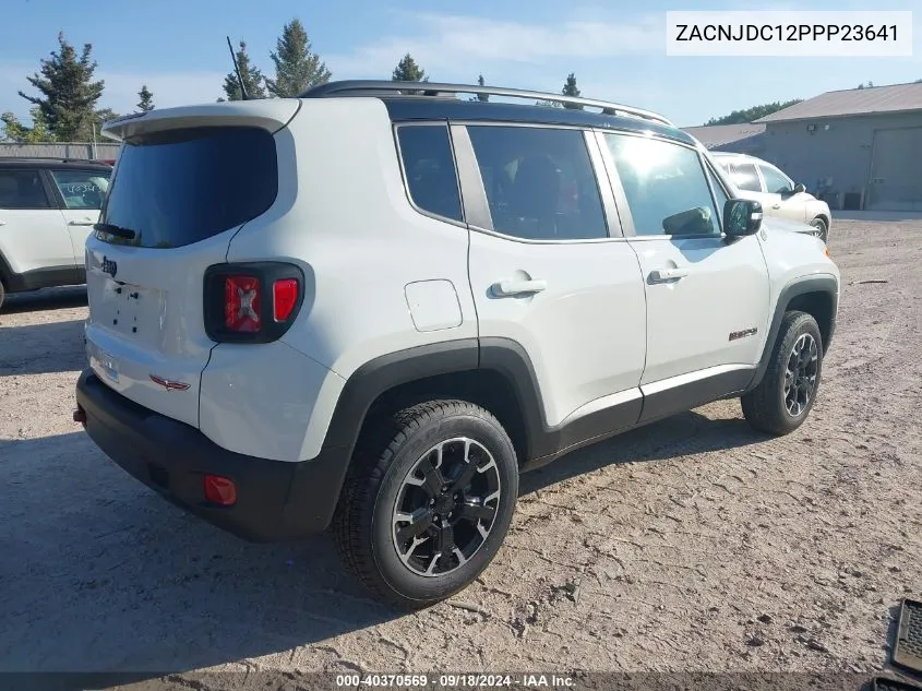 2023 Jeep Renegade Trailhawk 4X4 VIN: ZACNJDC12PPP23641 Lot: 40370569