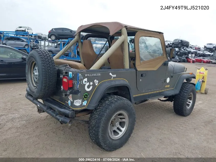 2J4FY49T9LJ521020 1990 Jeep Wrangler / Yj Sahara