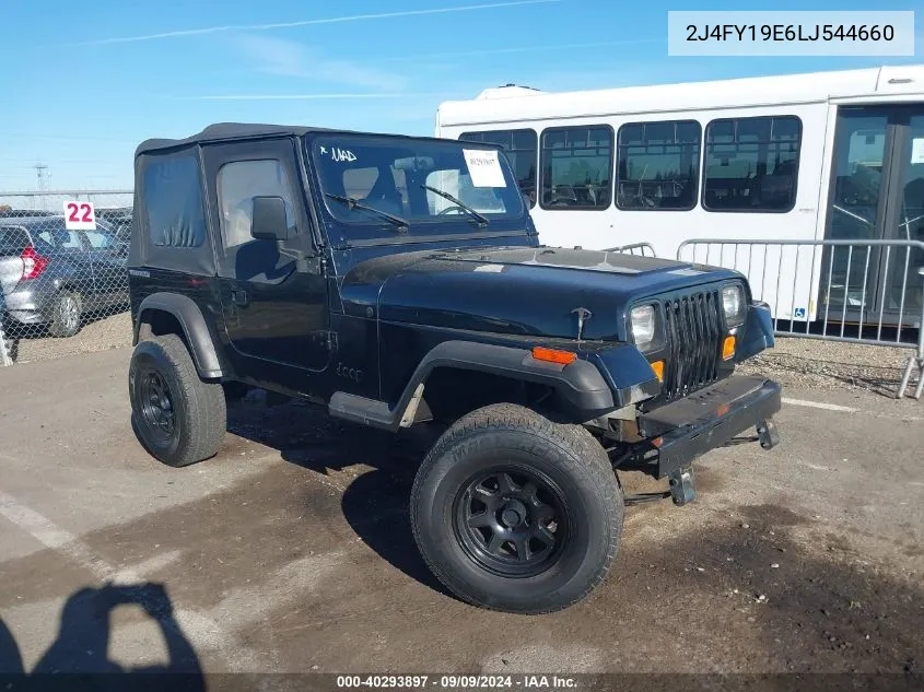 1990 Jeep Wrangler / Yj S VIN: 2J4FY19E6LJ544660 Lot: 40293897