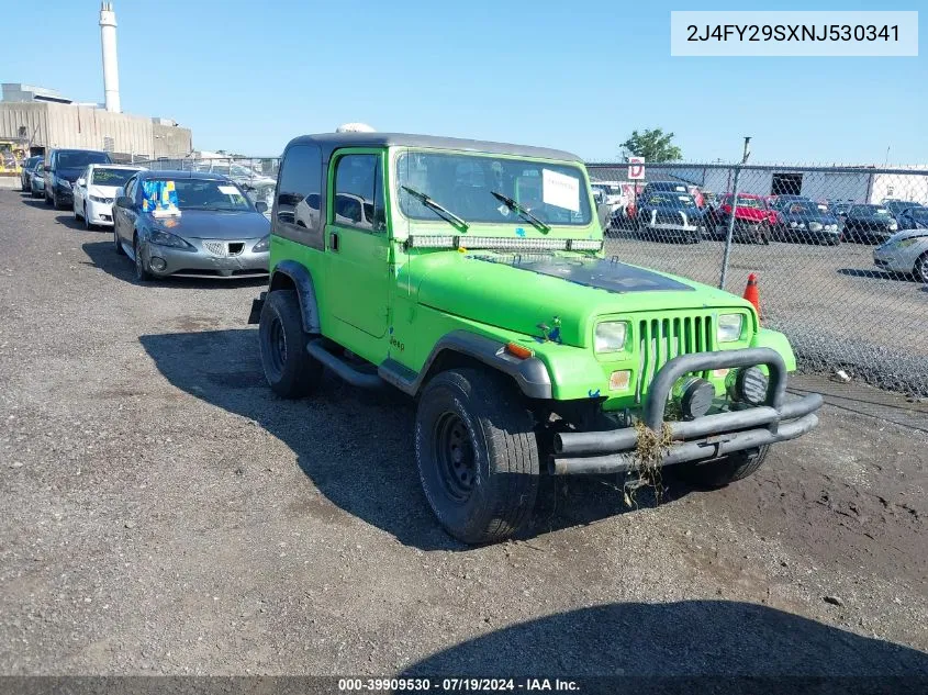 1992 Jeep Wrangler / Yj VIN: 2J4FY29SXNJ530341 Lot: 39909530