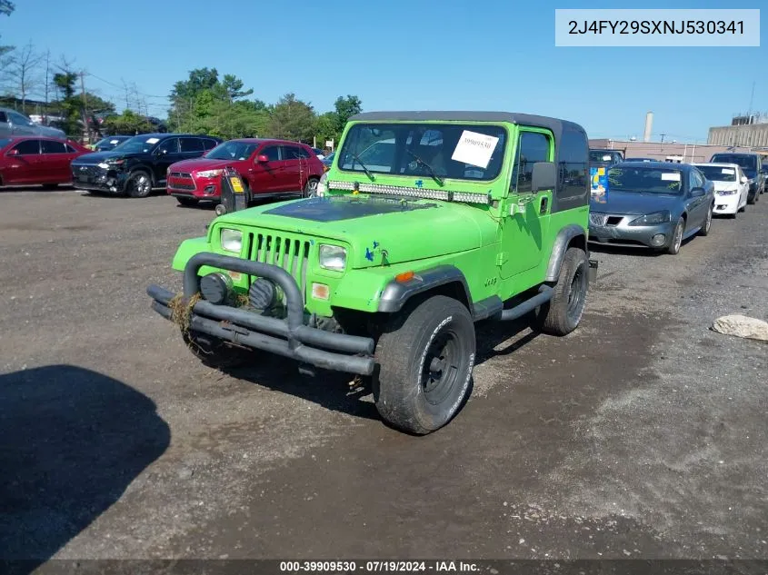 1992 Jeep Wrangler / Yj VIN: 2J4FY29SXNJ530341 Lot: 39909530