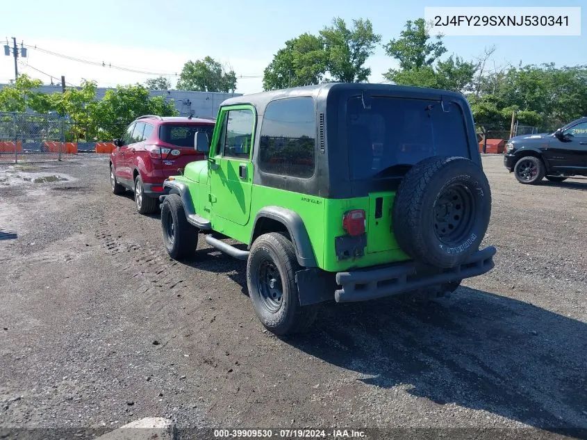 1992 Jeep Wrangler / Yj VIN: 2J4FY29SXNJ530341 Lot: 39909530