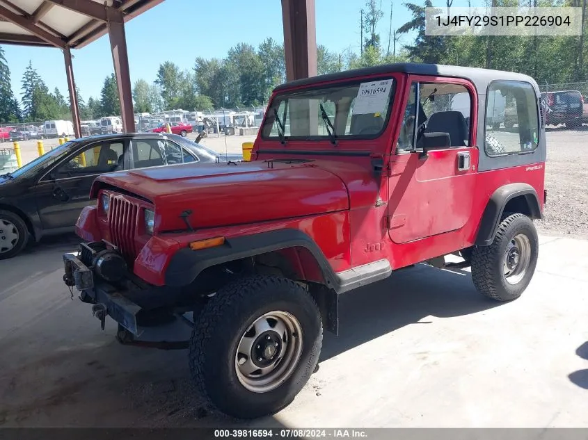 1993 Jeep Wrangler / Yj VIN: 1J4FY29S1PP226904 Lot: 39816594