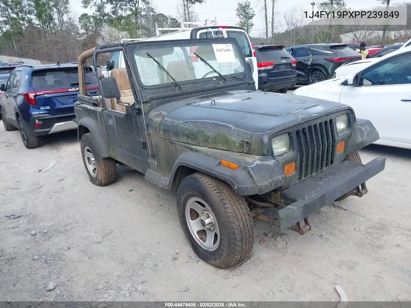1993 Jeep Wrangler / Yj S VIN: 1J4FY19PXPP239849 Lot: 44476406