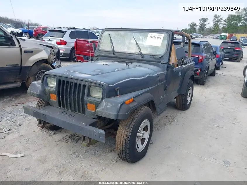 1993 Jeep Wrangler / Yj S VIN: 1J4FY19PXPP239849 Lot: 44476406