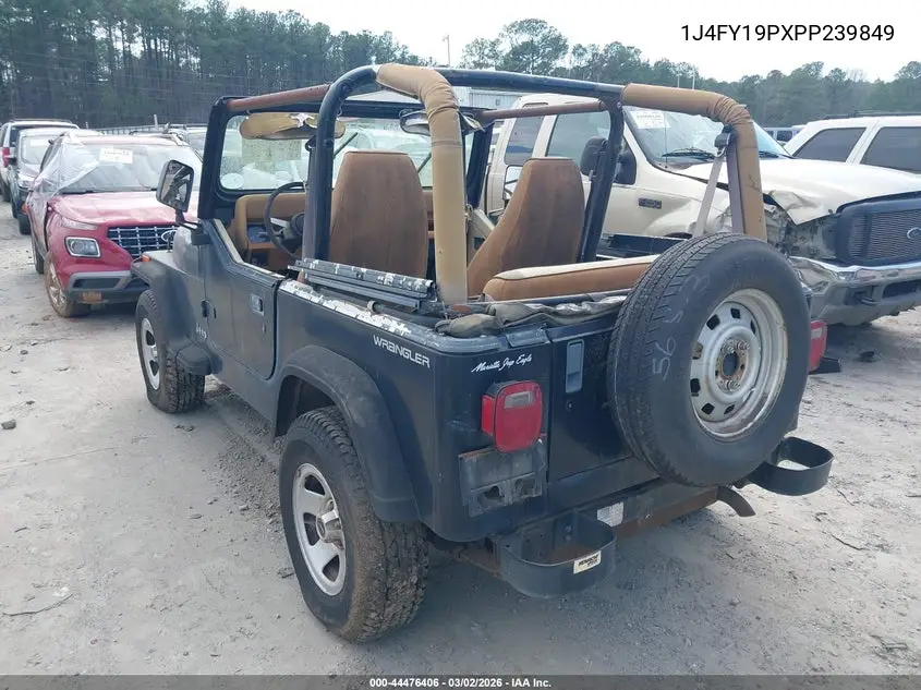 1993 Jeep Wrangler / Yj S VIN: 1J4FY19PXPP239849 Lot: 44476406