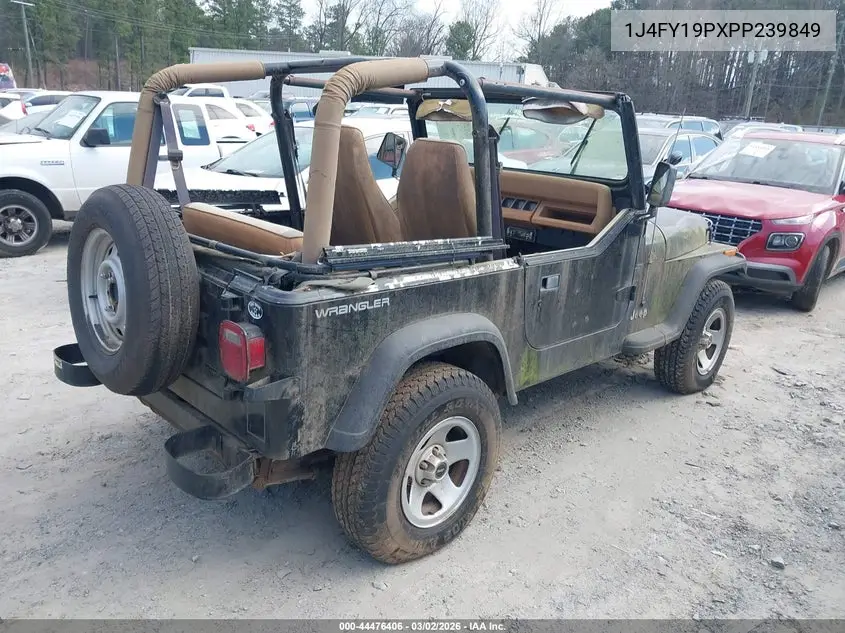 1993 Jeep Wrangler / Yj S VIN: 1J4FY19PXPP239849 Lot: 44476406