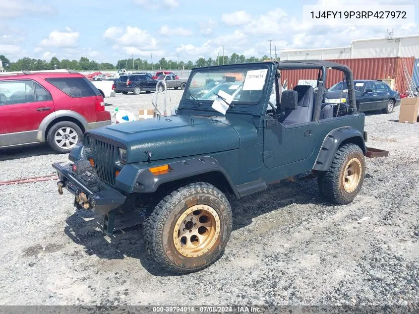 1994 Jeep Wrangler / Yj S VIN: 1J4FY19P3RP427972 Lot: 39794014