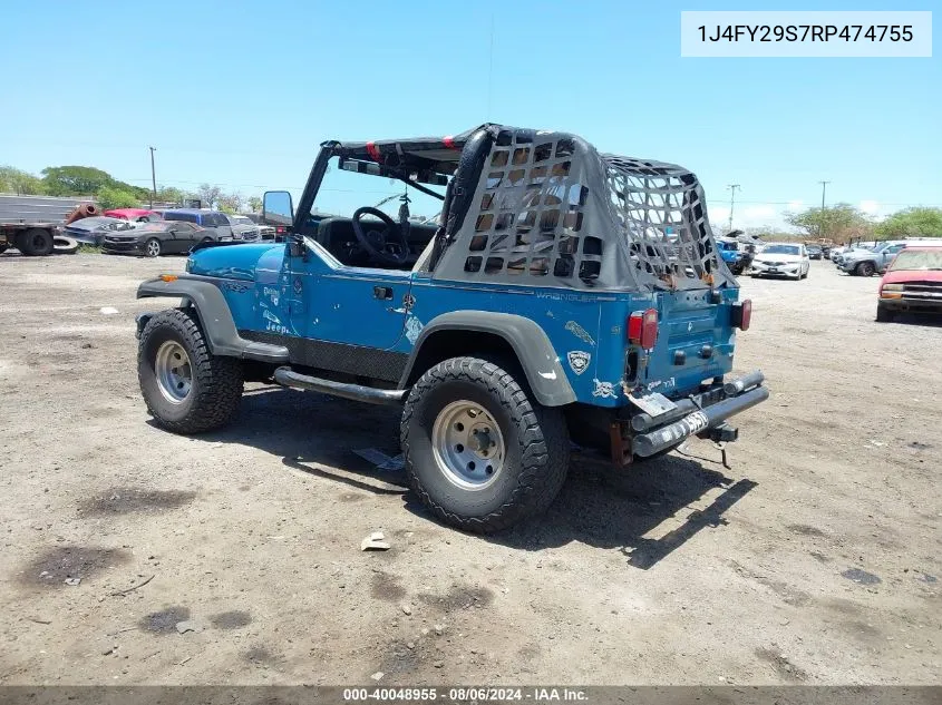 1J4FY29S7RP474755 1994 Jeep Wrangler / Yj Se