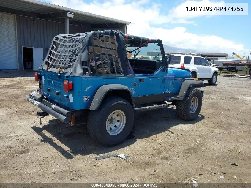 1J4FY29S7RP474755 1994 Jeep Wrangler / Yj Se