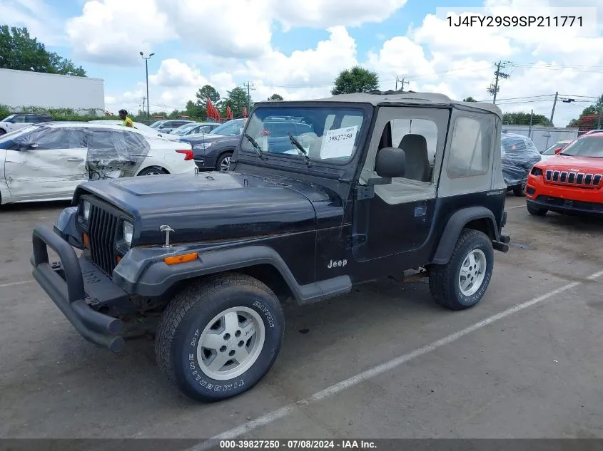 1995 Jeep Wrangler / Yj Se VIN: 1J4FY29S9SP211771 Lot: 39827250