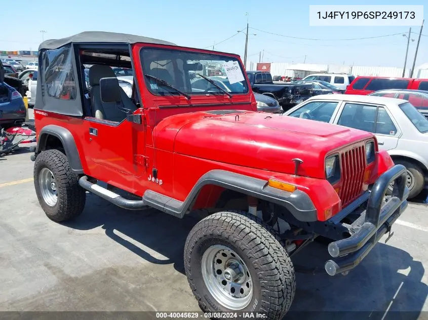 1J4FY19P6SP249173 1995 Jeep Wrangler / Yj S/Rio Grande