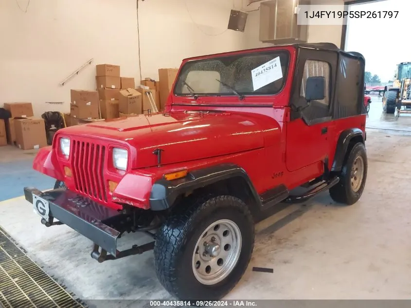 1J4FY19P5SP261797 1995 Jeep Wrangler / Yj S/Rio Grande