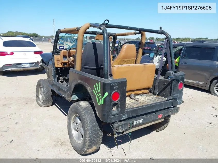 1J4FY19P1SP276605 1995 Jeep Wrangler / Yj S/Rio Grande