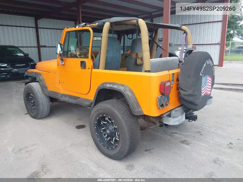 1995 Jeep Wrangler / Yj Sahara VIN: 1J4FY49S2SP209260 Lot: 42467297
