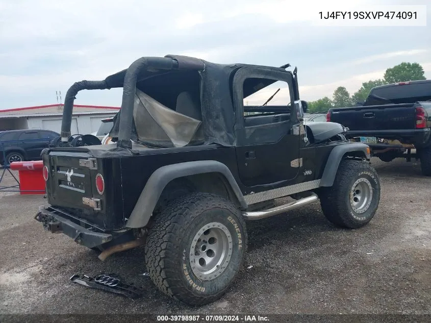 1J4FY19SXVP474091 1997 Jeep Wrangler Sport