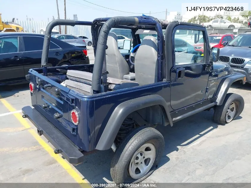 1J4FY19S7VP423468 1997 Jeep Wrangler Sport