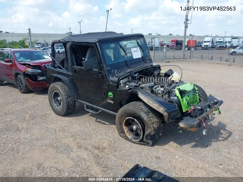 1997 Jeep Wrangler Sport VIN: 1J4FY19S3VP452563 Lot: 39854935