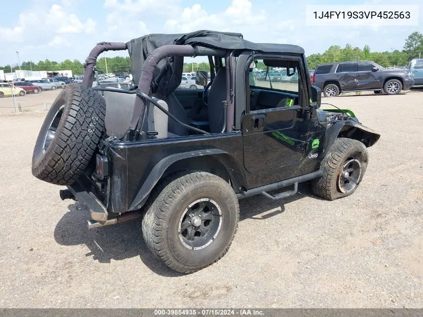 1997 Jeep Wrangler Sport VIN: 1J4FY19S3VP452563 Lot: 39854935