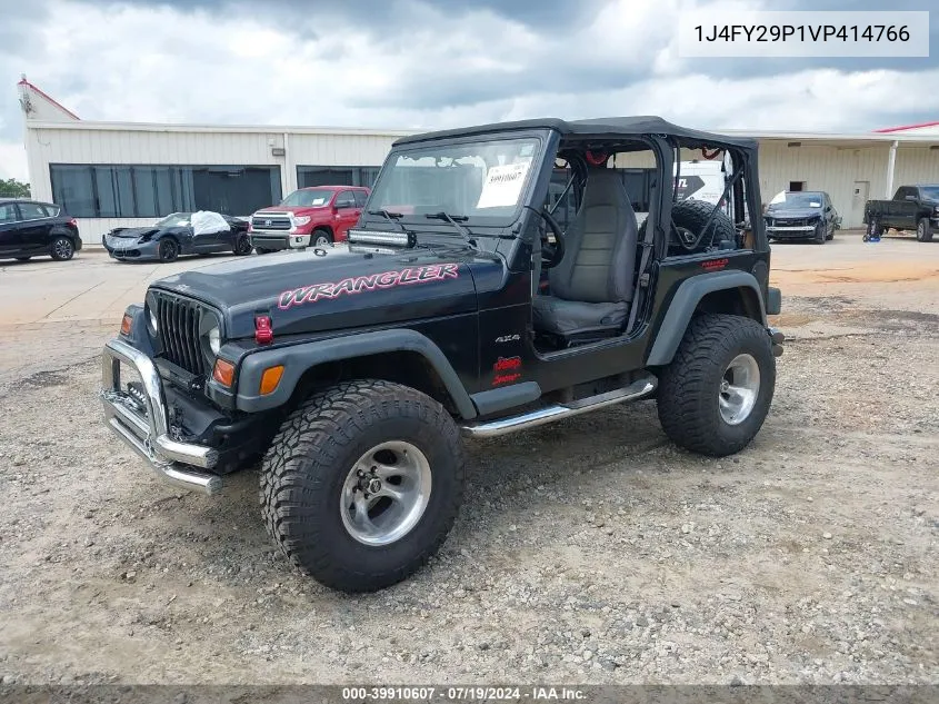 1997 Jeep Wrangler Se VIN: 1J4FY29P1VP414766 Lot: 39910607