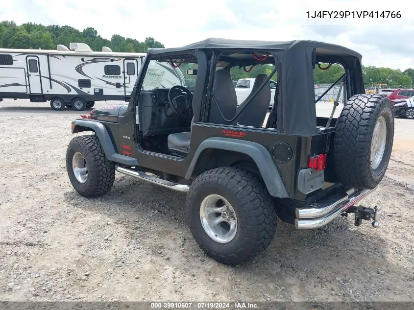 1997 Jeep Wrangler Se VIN: 1J4FY29P1VP414766 Lot: 39910607