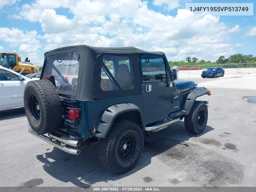 1J4FY19S5VP513749 1997 Jeep Wrangler Sport